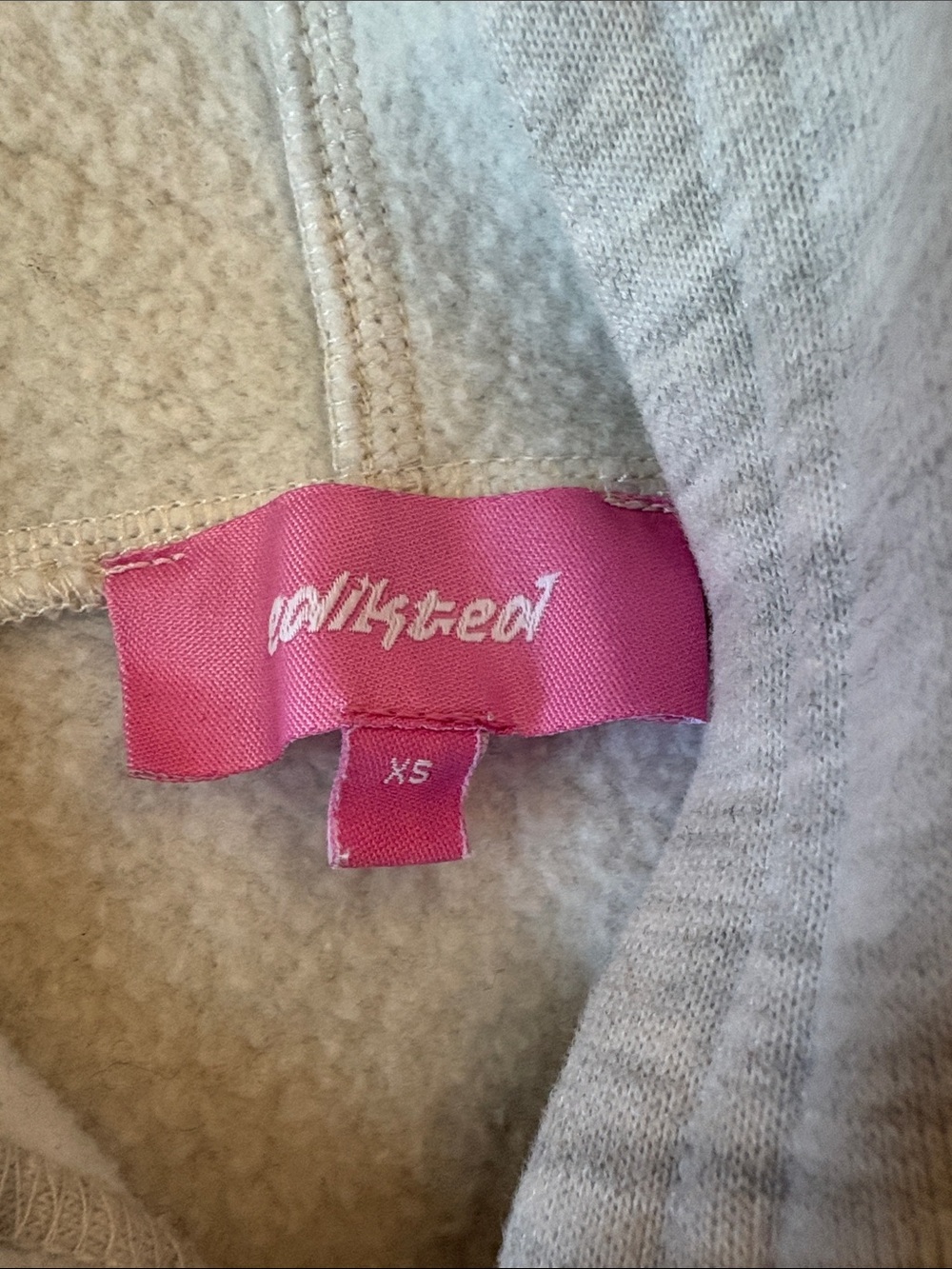 Edikted Heather Gray Hoodie- XS - Picture 3 of 6